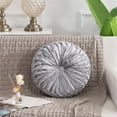 thumbnail image 3 of BH-JJSMGS Round Throw Pillow for Couch Decorative 3D Pumpkin Velvet Round Floor Pillow Cushion for Home Bed and Car Decor, 3 of 7