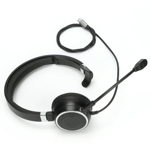Auriculares de un solo oído tipo C Bling Bling con micrófono
