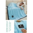 thumbnail image 6 of Skegnu Throw Blanket All-Season Microfiber Blanket 100x150cm, Soft Fuzzy Throw for Bed and Sofa, Lightweight and Breathable, 10 Colors Available, 6 of 8