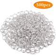 thumbnail image 3 of 500pcs Round Split Rings Double Loop Jump Rings Wire Ring Connectors for DIY Bracelet Necklace Keychains Crafts Jewelry Making, Bright Silver ,8 mm Outer Diameter, 3 of 8
