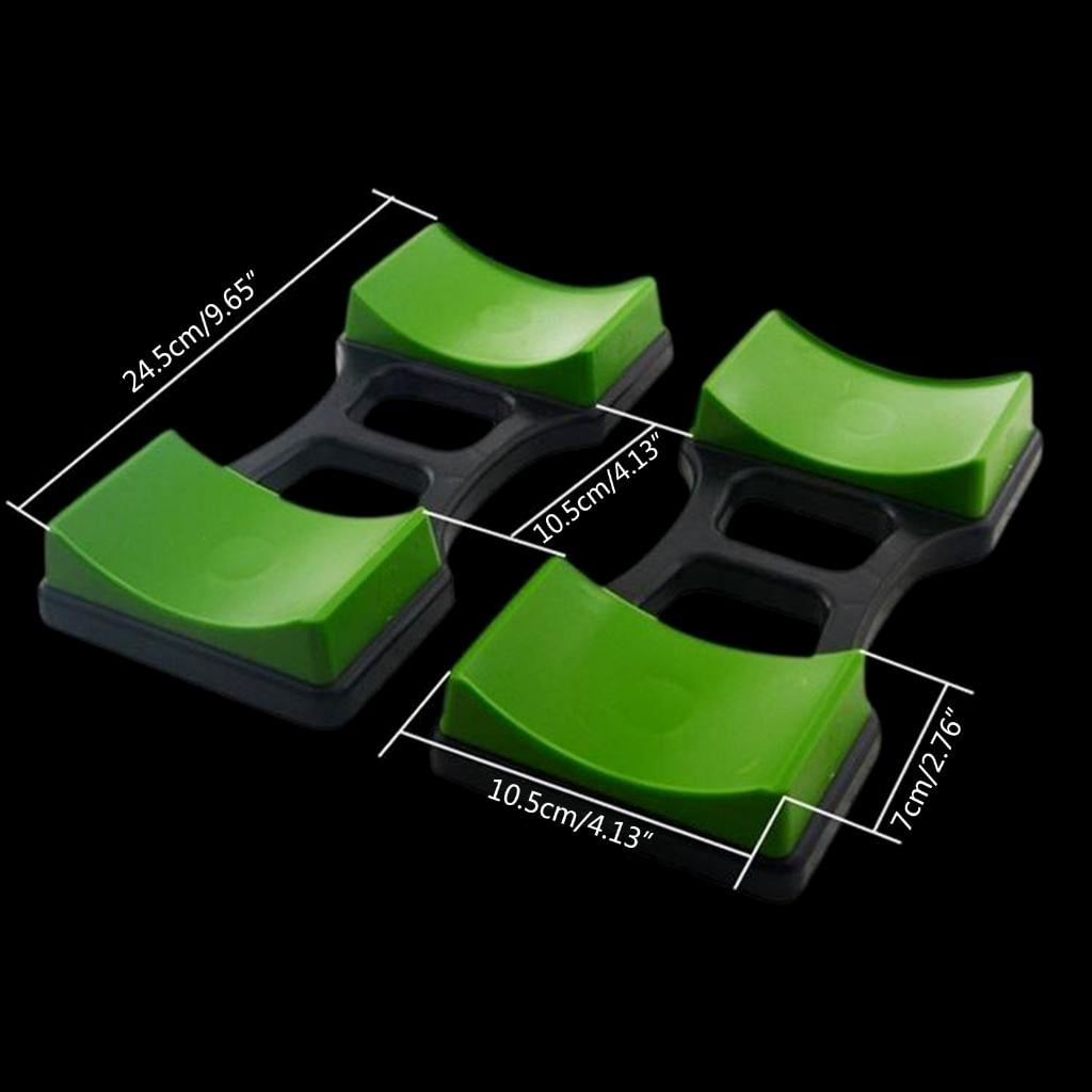 Yihuala 4Pcs Dumbbells Rest Bracket Mat Floor Protections Dumbbells Holder Floor Stand Weight Holder Dumbbells Rack Stan