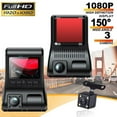 thumbnail image 3 of HBYJLZYG Car Accessories Dash Cam,Camera Fhd 1080P,3 Channel Dash Camera Front,Rear,Inside Supports Loop Recording and Parking Monitoring, 3 of 9