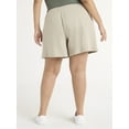 thumbnail image 4 of Terra & Sky Women's Plus Size Pull On Knit Shorts, 7" Inseam, 4 of 6