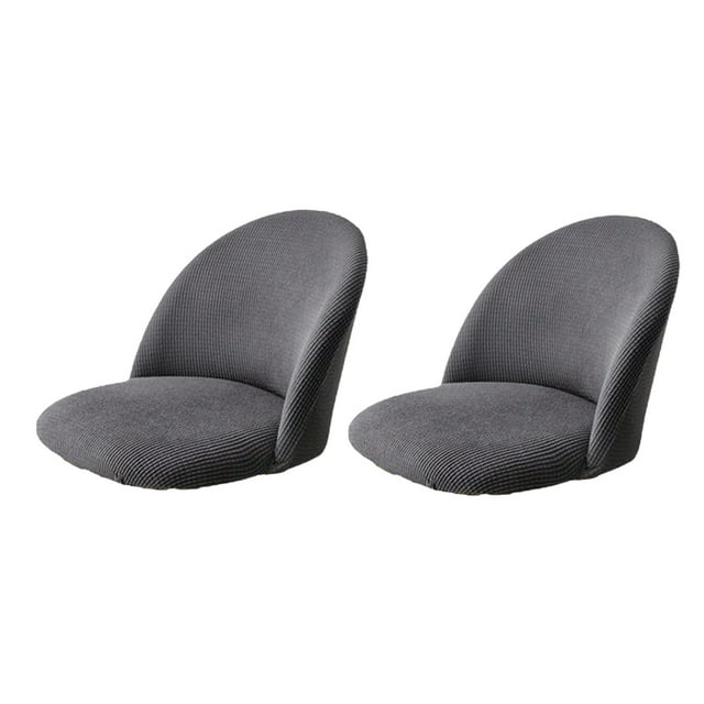 relayinert 2pcs Polyester Duckbill Chair Cover Combination Of Style And Functionality Safe To Armchair Covers Dark grey
