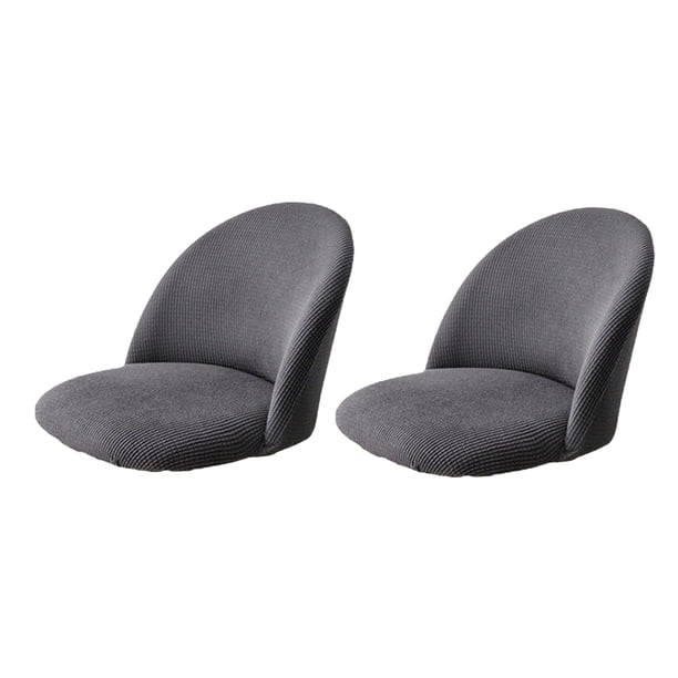 Funda para silla de comedor Wosthever 2 piezas elástica Gris oscuro