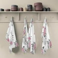 thumbnail image 2 of Pink Poodle Dog Kitchen Dish Towels Set of 1, Flowers Washable Tea Towels Dishcloths Lint-Free 18x28 Inch Fast Drying for Kitchen Restaurant Bar Clean, 2 of 7