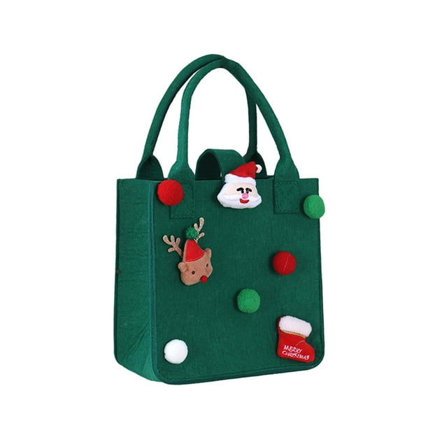 Bolsas de Navidad Bolsa de regalo de Navidad Bolsa de golosinas Bolsa de dulces de Navidad Navidad Verde