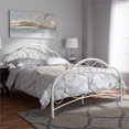thumbnail image 2 of Baxton Studio Liliane Full Metal Platform Bed in Antique White, 2 of 8