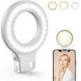 thumbnail image 1 of Clip on Ring Light,Rechargeable 60 LED Selfie Ring Light for Phone, Laptop, Tablet (3 Models, 5 Level Brightness), 1 of 4