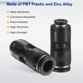 thumbnail image 4 of 5/16" x 5/32" Pneumatic Push to Connect Fittings Straight Union, Black, 4 of 7