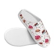 thumbnail image 3 of Haiem Birthday Cake Print Women's Fuzzy Memory Foam House Slipper Cozy Home Footwear Non-slip Winter Slippers-35/36, 3 of 7