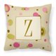 thumbnail image 1 of "Treasures CJ1004-ZPW1414 Letter Z Initial Monogram Tan Dots Tela Almohada, Grande, Multicolor" Caroline's Treasures CJ1004-ZPW1414, 1 of 1