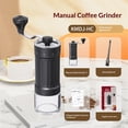 thumbnail image 1 of Mini Manual Coffee Grinder with 40 Adjustable Settings, Portable Hand Coffee Bean Mill with 25g Capacity, Conical Burr Coffee Grinder with Crank for Travel, Camping, Office, Espresso, Pour Over, etc, 1 of 5