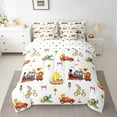 thumbnail image 2 of Erosebridal Zoon Animals Bedding Twin Size, Train Truck Bed Set, Funny Wildlife Reversible Bedding Sets Twin Size, Super Cozy Room Decoration, 7pcs, 2 of 6