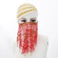 thumbnail image 3 of Velo Facial para Danza de Vientre rojo Colcomx Velo facial para danza del vientre, 3 of 7