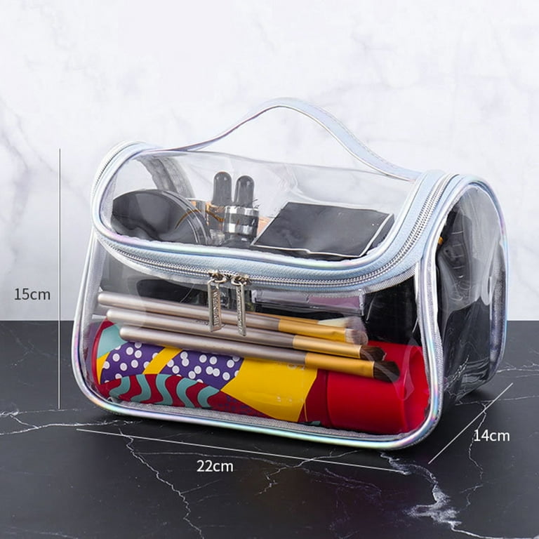 Clear makeup bag with handle hotsell