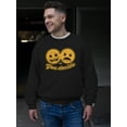 thumbnail image 2 of You Decide - Dual Mood Emoji Retro Graphic Men's Sweatshirt, 2 of 4