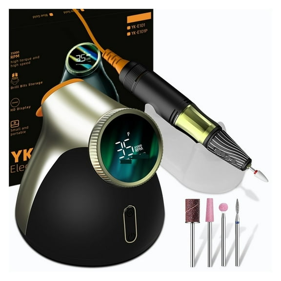 Professional Electric Nail Drill, 35000RPM Brushless Nail Drill Machine For Manicure, Drill Set Acrylic Gel Polish Nails Sander ,Lightweight and Portable