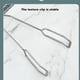 thumbnail image 5 of Naiovety Clip para alimentos Pinzas de cocina Acero inoxidable Mano de obra fina Tamaño compacto Antideslizante Pinzas para jefes Pinzas para Herramientas y accesorios para hornear, 5 of 6