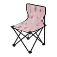thumbnail image 2 of 600D Oxford Camping Chair Portable Foldable Chair Supports 220 lbs for Picnic, Fishing, Backpacking Pink Christmas Pattern, 2 of 8