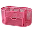 thumbnail image 1 of serony Metal High-capacity And Home Pen Holder Storage Box Desk Penholder And With Metal Holder For Classroom Storage Pen roseo, 1 of 9