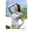 thumbnail image 5 of Top de protección solar para Yoga de seda de hielo para mujer, chaqueta con capucha transpirable para exteriores, adelgazante, suaviza tu silueta, verano 2024, 5 of 5