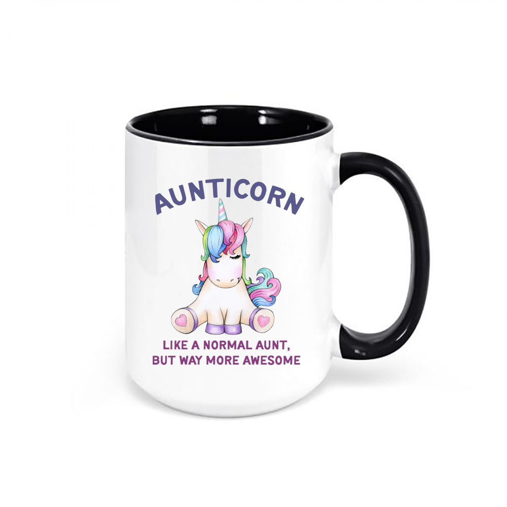 Aunt Mug, Aunticorn, Gift For Aunt, Auntie Coffee Cup, Auntie Mug, Aunt  Cup, Unicorn Mug, Auntie Gift, Aunt Mugs, Aunt Gifts, Unicorn Aunt, BLACK