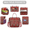 thumbnail image 2 of Red Christmas Tree Pattern Womens Lunch Box for Work,Insulated Large Lunch Bag for Tween and Teen,Loncheras Para Mujer,Leakproof Adult Lunch Bag for Work,Beach,Travel,Picnic,Camping, 2 of 7