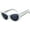 White with Black Polka Dot / Smoke, variant on OWL Cat Eye Ladies Sunglasses Winged Frame Retro Vintage Glasses for Women
