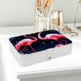 thumbnail image 6 of Flamingo PU Leather Jewelry Box with Removable Compartment and Necklace Holder - Portable Jewelry Display Case for Jewelry Boxes, 6 of 6