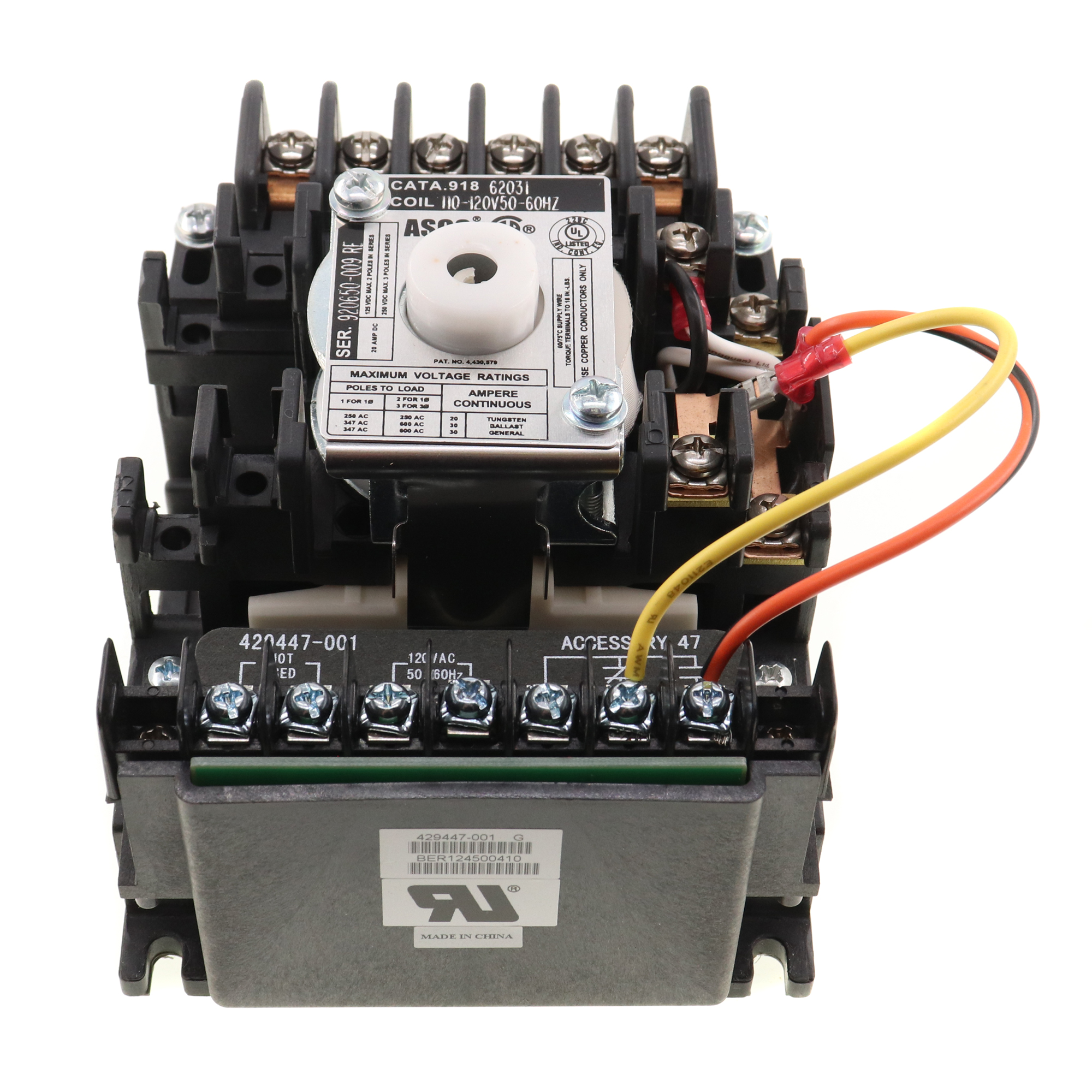 Asco 605326-001 120V Coil – Replacement For Asco 920 Contactor