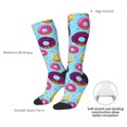 thumbnail image 4 of KLL Donuts Print Cool Socks Men's Women's Crew Socks Funny Crazy Novelty Stockings, 4 of 6