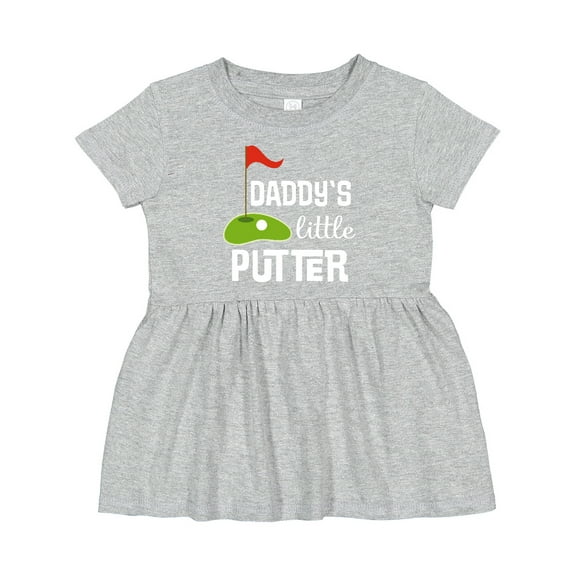 Inktastic Golfing Daddys Little Putter Girls Baby Dress