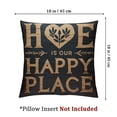 thumbnail image 4 of nygtbtfer  Pillow Covers Rusted Black Home is Our Happy Place Quotes Decor Housewarming Gifts Rectangular Decorative Cushion Cover PL White, 4 of 7