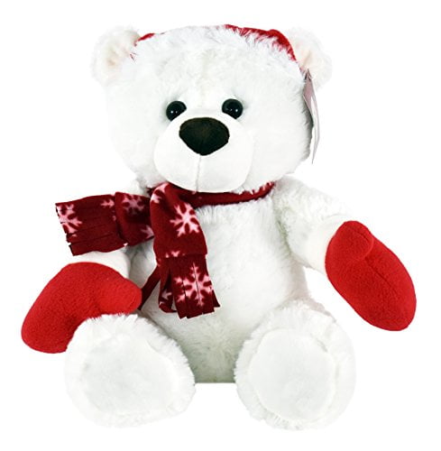 teddy bear with santa hat