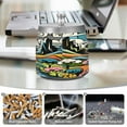 thumbnail image 5 of Outdoor Ashtray with Lid for Cigarette Stainless Steel Smokeless Ash Tray for Patio Home Table Decor Vibrant Woodblock Landscapes, 5 of 7