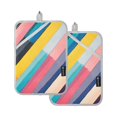 thumbnail image 7 of Yayeee Pot Holders Kitchen Heat Resistant with Pocket 7"x9.8" Cotton Oven Cooking Hot Pads, Color Striped, 7 of 7