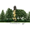 thumbnail image 1 of Iowa State University Campus Images Lithographie Imprimée, 1 of 1
