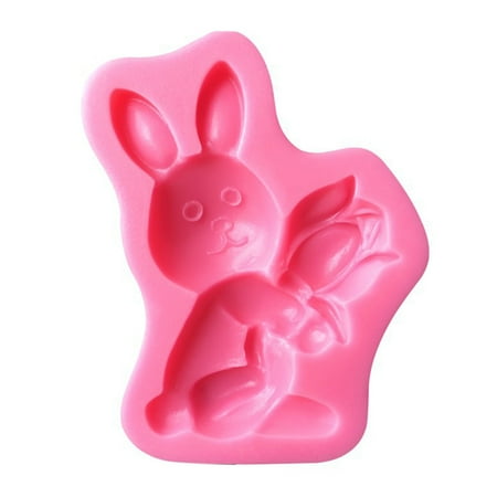 

Easter Bunny Rabbit Carrot Mold Cake Chocolate Mould Baking Tool Make Easter Gifts for Children Corrosion Resistance