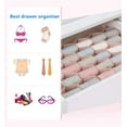thumbnail image 2 of Casewin Drawer Divider Organizer, 8pcs DIY Adjustable Honeycomb Plastic Partition Cabinet Clapboard Storage for Underwear Belt-Scarf Socks Organizer (Pink), 2 of 8