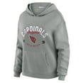 thumbnail image 3 of Women's WEAR by Erin Andrews Gray Arizona Cardinals Waffle-Knit Long Sleeve Hooded Shirt & Pants Lounge Set, 3 of 6