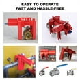 thumbnail image 5 of Ball Valve Locking, Adjustable Ball Valve Locking Device, Small, for 1/2Inch-2-1/2Inch Outer Pipe Diameter, Red, 5 of 8