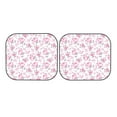 thumbnail image 4 of Picia Rose Flowers 2 Piece Car Windshield Sun Shade Foldable | Foldable Sun Shield for Front Window Blocks UV Rays and Keeps Your Vehicle Cool-Medium, 4 of 7