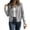 Gray #086, variant on Jackets for Women No Hood Vertical Rib Knit Cardigan Jacket Zip Up Long Sleeve Jackets Casual Knit Coat with Full Front Zipper, S