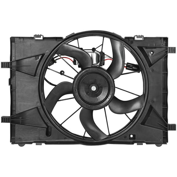 CCIYU 621-445 622430 Engine Radiator Cooling Fan Assembly Compatible with 2010-2012 for Ford for Fusion 2011-2012 for Lincoln for MKZ