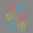 thumbnail image 2 of Boy's Mickey & Friends Mickey Mouse Neon Outlines  Performance Graphic Tee Charcoal Heather Large, 2 of 4