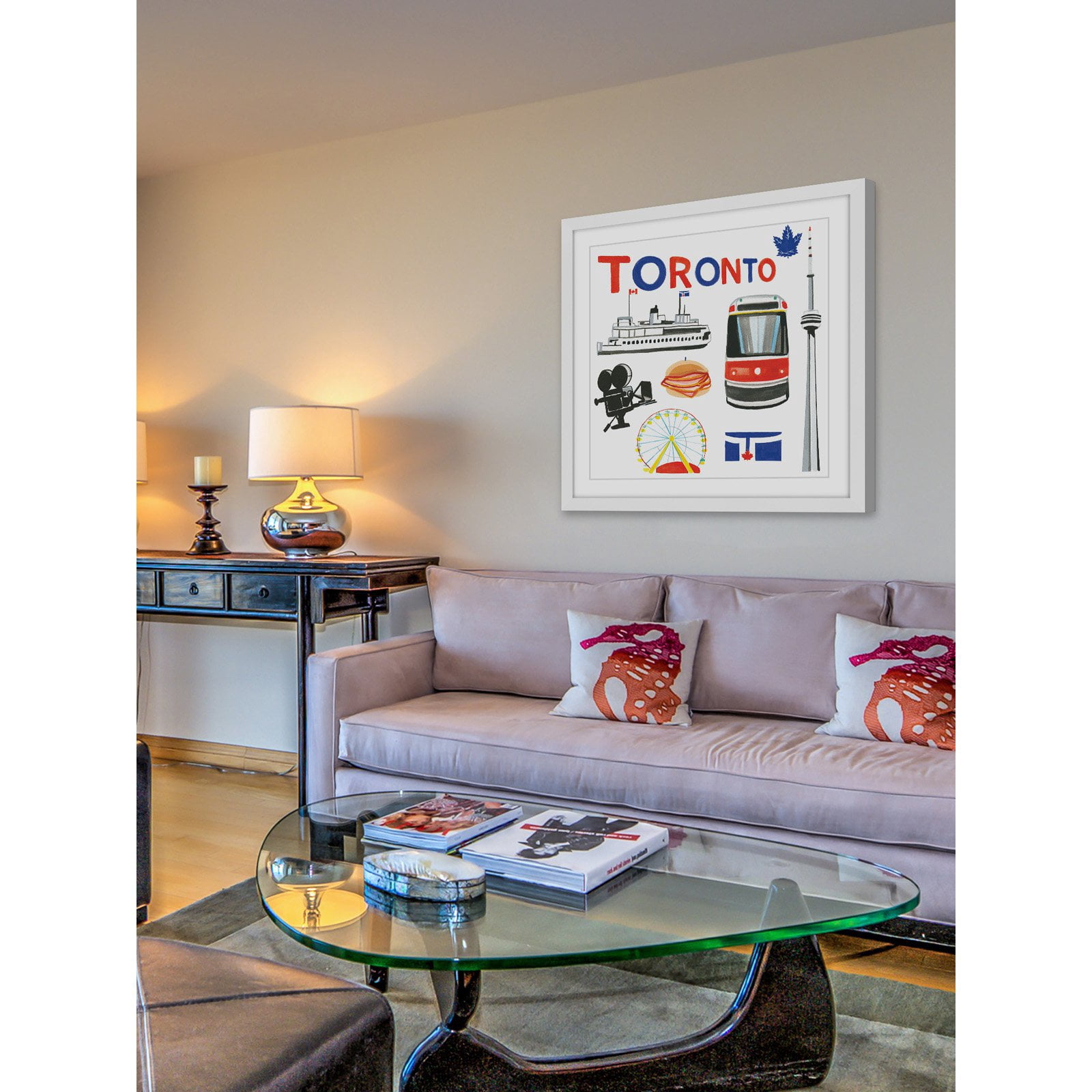 "Toronto Motif" by Molly Rosner Framed Painting Art Print