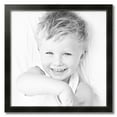 thumbnail image 2 of ArtToFrames 26" x 26" Honors Black with Silver Picture Frame, 26x26 inch Black Wood Poster Frame (WOM-5157),  Pack, 2 of 7