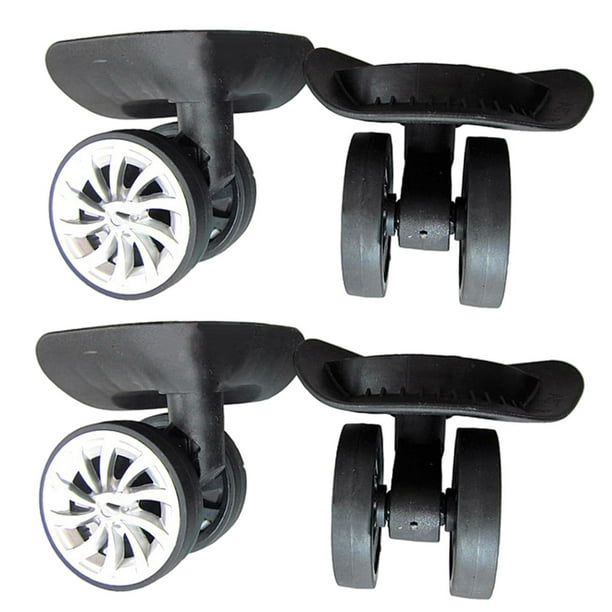 2x Luggage Wheel, Universal ,Replacement, Black 360 Swivel ,Wear
