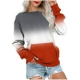 thumbnail image 2 of FDGIU‌ Women's Oversized Fleece Sweatshirt 2025 - Trendy Crewneck Pullover with Pocket - Cozy Loose Fit Hoodie & Long Sleeve Tops - Fall Winter Fashion Casual Outfits, 2 of 6